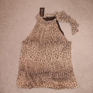 Leopard Print Sleeveless Top